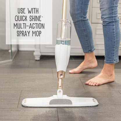 Quick Shine Multi Surface Floor Cleaner 27oz, 6Pk | Ready to Use-Streak Free- No Rinse | Use on Hardwood, Laminate, Luxury Vinyl Plank & Stone | Use in Spray Mops & Vac Mops | Safer Choice Cleaner
