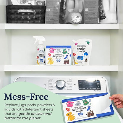 Miss Mouth's Messy Eater Stain Treater Refill Pouch and Laundry Sheets and Pens