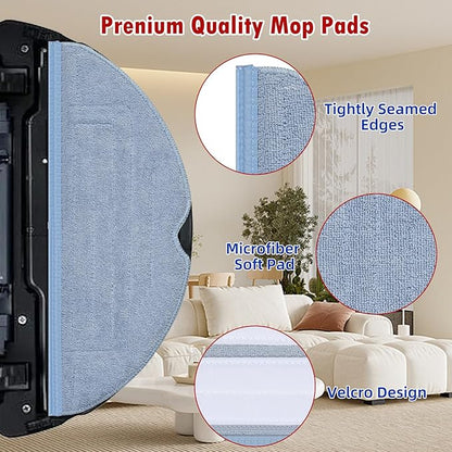 24 Pack Replacement Accessories for Roborock S7 MaxV Ultra / S7 Pro Ultra Robot Vacuum Cleaner, 1 Main Brush, 1 Self-Cleaning Brush, 4 HEPA Filters, 4 Mop Pads, 6 Side Brushes, 6 Dust Bags, 2 Tools