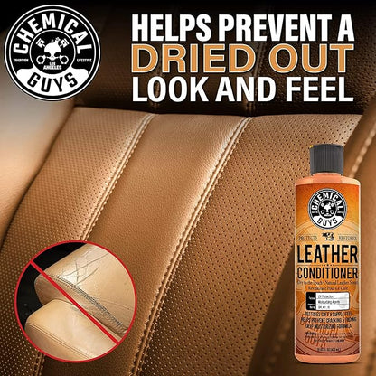 Chemical Guys SPI1091601 Leather Cleaner and Conditioner Leather & Interior Care Bundle + SPI22016 Total Interior Cleaner & Protectant, Safe for Cars, Home, Office, & More (16 fl oz) 3 Items