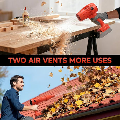 Electric Leaf Blower Cordless for Mwkee M-18 18V Battery, Handheld Leaf Blowers for Lawn Care, Blowing Leaves ＆ Dust, Turbo Jet Blower Dryer, Battery Powered Mini Leaf Blower (Battery Not Included)