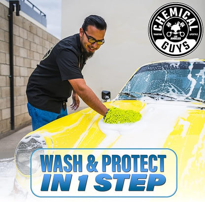 Chemical Guys HydroSuds Ceramic Shine High Foaming Car Wash Soap - Foam Cannon Soap, Works with Foam Guns or Bucket Washes Safe for Cars, Trucks, Motorcycles, RVs, & More, Berry Scent - 64 fl oz