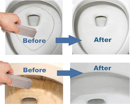 KEOKAY Pumice Stone for Toilet Cleaning, Powerfully Cleans Hard Water Rings and Stains, Suitable for Stains On Toilets, Bathtubs, Tiles, Swimming Pools and Stainless Steel Sinks 6 Packs