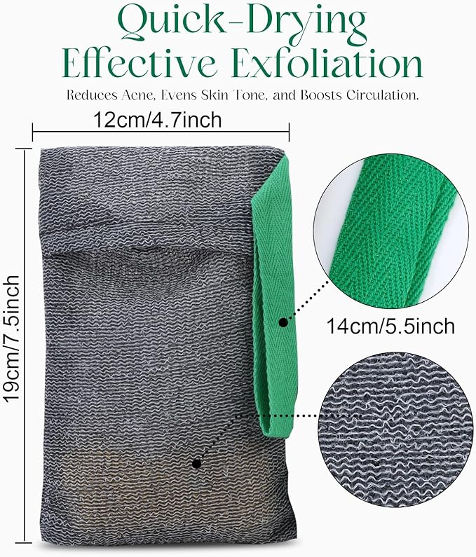 PHOGARY Soap Bags Mesh Exfoliating, 6 Pack Soap Net Sock for Bar Soap, Nylon Shampoo Bar Bags for Bath/Shower Exfoliating, Soap Sleeve Body Scrubber Pouch Body Exfoliator - Quick Drying (Black,Gray)