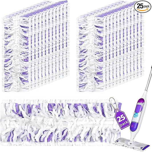 25 Pack Power Mop™ Pad Refills for Swiffer® Power Mop™ Pads, Powermop™ Pads for Multi-Surface Floor Cleaning, Unscented