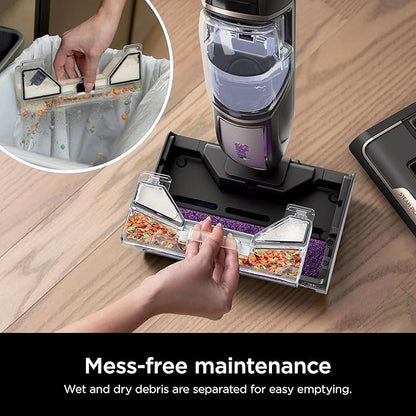 Shark SD201 Steam Pickup 3-in-1 Steam Mop Picks Up Debris, Deep Scrubs, & Steam Sanitizes All At Once, Lightweight Steam Cleaner for Home w/Sealed Hard Floors like Hardwood, Tile & Laminate (Renewed)