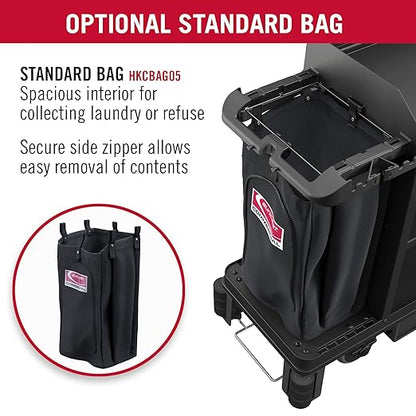 Suncast Commercial Standard Towel Bag with Durable Polyester Construction and Easy Access Zipper for HKC1000 and HKC2000 Housekeeping Carts, Made in the USA