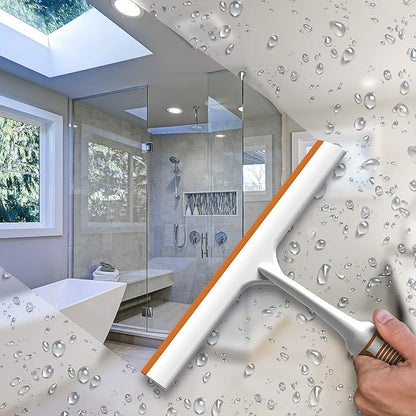 SCRUBIT Window and Shower Squeegee, Lightweight Squeegy Cleaner for Windows, Glass, Car Windshield, and Mirror - Streak Free Cleaning Tool for Shower Doors, Kitchen and Bathroom