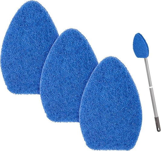3 Pack tub and Tile Scrubber Replacement-Compatible with Scotch Brite tub and Tile Scrubber Refill. (Blue)