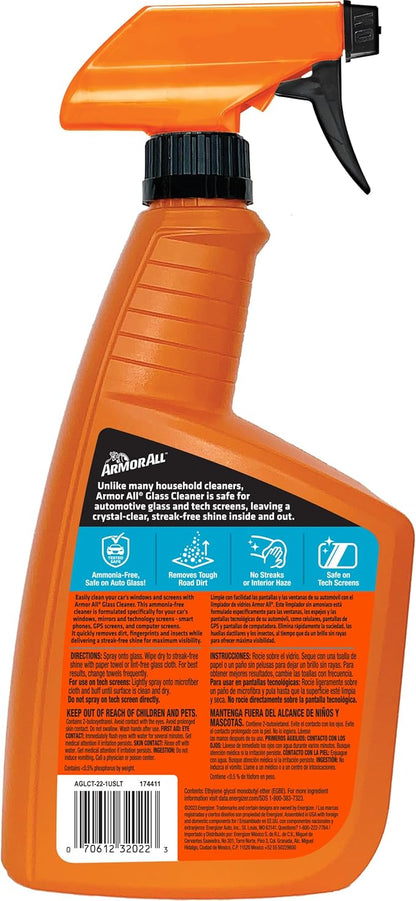 Armor All Liquid Auto Glass Cleaner, Glass Cleaners for Cars, Trucks, 22 Fl Oz Each