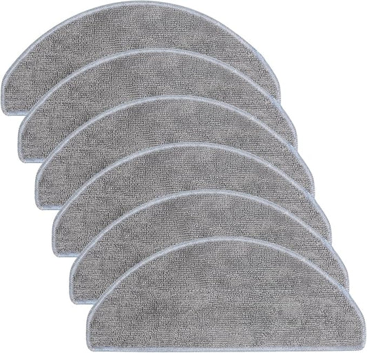 6 Pack Mop Cloth Compatible with iRobot Roomba Combo Essential Y0140 Y0110 Y0540 Q0520, 105X/105/104 Combo Robot Vacuum Cleaner, Microfiber Washable Mop Pad Replacement Accessories Parts