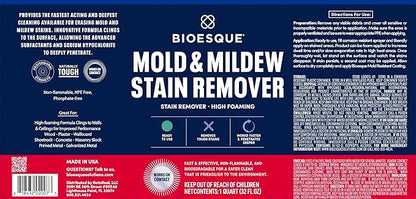 Bioesque Mold & Mildew Stain Remover, 1 Gallon (Pack of 1)