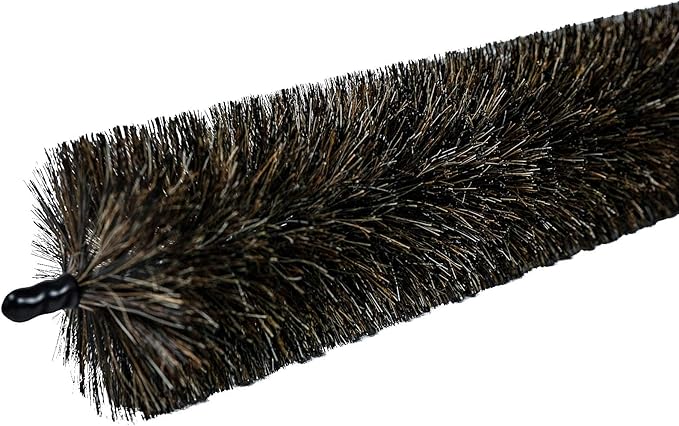 KONEX Flexi-Clean Pro Flexible Dryer Vent Cleaning Brush – 33” Long Horsehair Coil & Lint Trap Cleaner for Refrigerator Coils, Dryer Vents, Appliance Maintenance & Tight Spaces