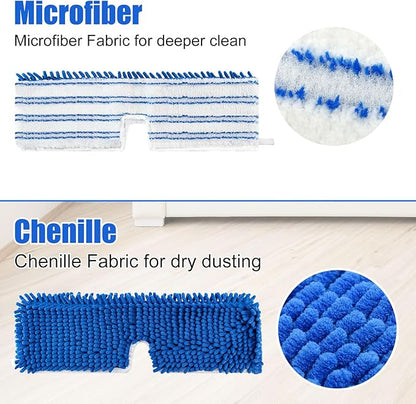 Mop Heads Replacements for O-Cedar Hardwood Floor 'N More Microfiber Flip Mop, 2 Pack Dust Mop Replacement Heads for Ocedar Flip Mop, Reusable Refill Double-Sided Mop Head for O Cedar Mop