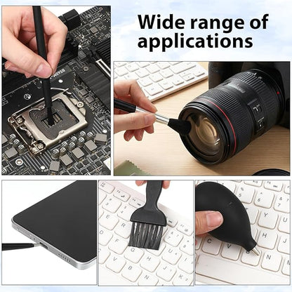 8 Pcs Keyboard Cleaning Kit with Keycap Puller & Switch Puller Mini Dust Cleaning Brushes Air Blower Anti-Static Brush Small Mechanical Keyboard Cleaner for Computer Motherboard Camera