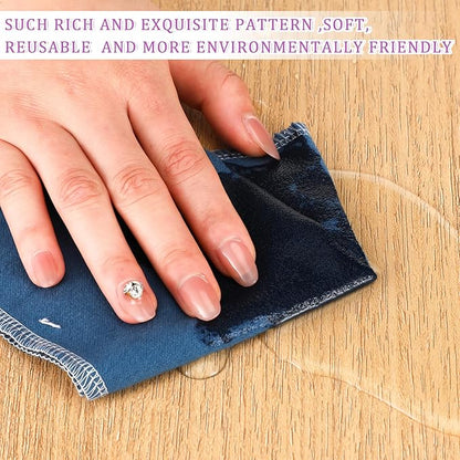 Kinlop 24 Pcs Lunchbox Cloth Napkins Bulk Reusable 2 Ply 8" x 8" Colorful Flannel Wipes Washable Soft Cotton Sturdy Absorbent Cloth Placemats for Spring Summer Dining Home Party Solid Color