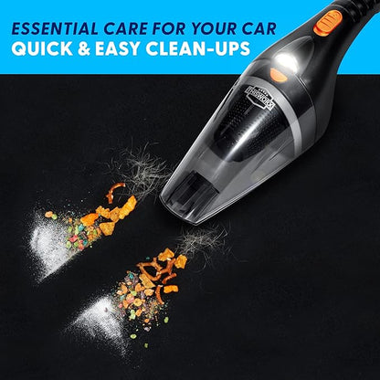 ThisWorx Car Vacuum Cleaner 2.0, Portable Handheld Mini Vacuums Cleaner W/ 16ft Cord, LED Light, Bag, & Attachments- Small Vac for RV, Boats, Travel, Car Accessories, Lightweight