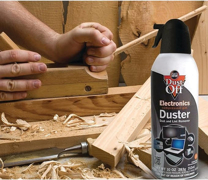 Dust-Off Compressed Gas Dusters, 10 Oz, Pack Of 2