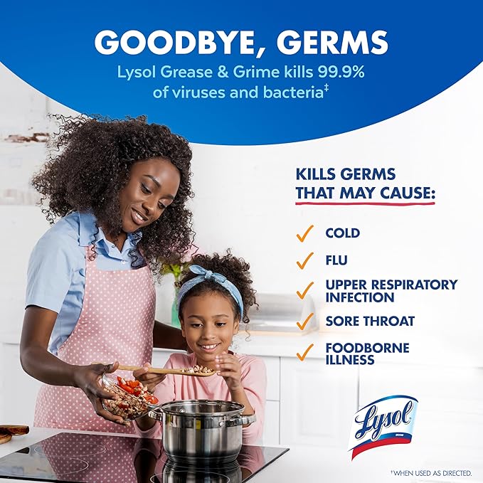 Lysol Kitchen Pro Antibacterial Cleaner Trigger, 22 Fl Oz (Pack of 2)