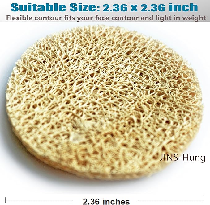 36 Pack Natural Loofah Sponge Exfoliating Face Pads - Facial Body Scrubbers Pad - When Bath Shower and Spa - Loofa Sponges Brush Scrub - Bulk Loofahs Scrubber - Cleansing Skin for Women and Men