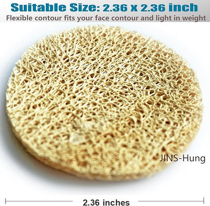 18 Pack Natural Loofah Sponge Exfoliating Face Pads - Facial Body Scrubbers Pad - When Bath Shower and Spa - Loofa Sponges Scrub - Bulk Loofahs Scrubber - Cleansing Skin for Women and Men