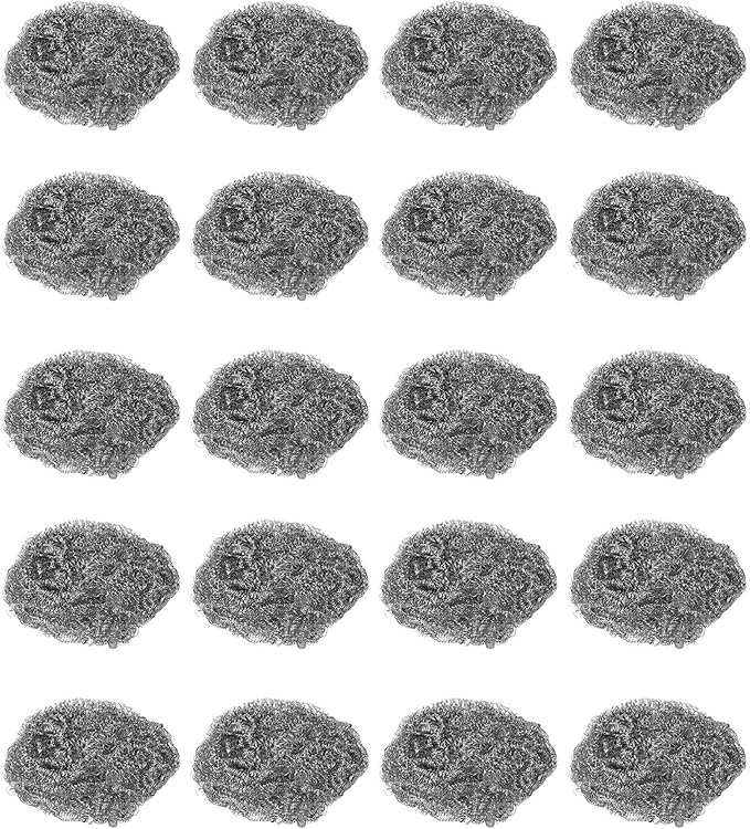 30PCS Stainless Steel Scrubbers, Cleaning Ball Scouring Pads for Kitchen Cookware, Heavy Duty Steel Wire Cleaning Balls for Pots Pans Dishes Tiles Ovens Sinks, Durable Rustproof Ki