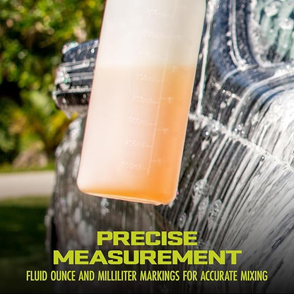 Sun Joe Foam Cannon for SPX Series Pressure Washers, Snow Foam Sprayer with 1/4-Inch Quick-Connect Inlet, Adjustable Nozzle & Detergent Dial, 34 fl oz