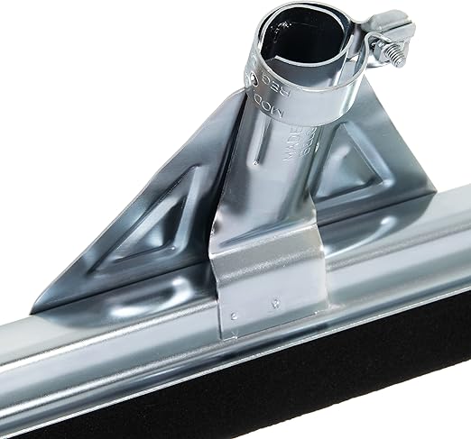 SPARTA Flo-Pac Floor Rubber Squeegee Window Squeegee with Reinforced Metal Frame for Floor, Bathroom, Kitchen, Concrete, Tile, Garage, Commercial Use, 30 Inches, Black, (Pack of 10)