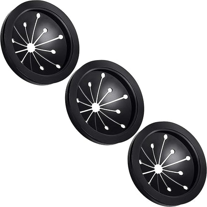 3 Pcs Garbage Disposal Splash Guards Sink Baffle Disposal Replacement Multi-function Drain Plugs food Waste Disposer Accessories for Whirlaway, Waste King and GE Models (3.1inch)