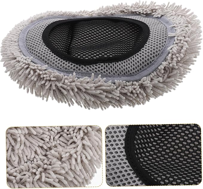 Soft Chenille Car Wash Brush Head Mop Replacement Scratch Cover Auto Cleaning Supplies Accessory