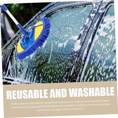 Zerodeko Car Wash Mop Extendable Handle Soft Brush Car Cleaning Tool Kit Trucks Boats Windows Furniture Design