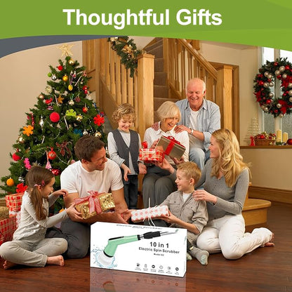 Electric Spin Scrubber Green