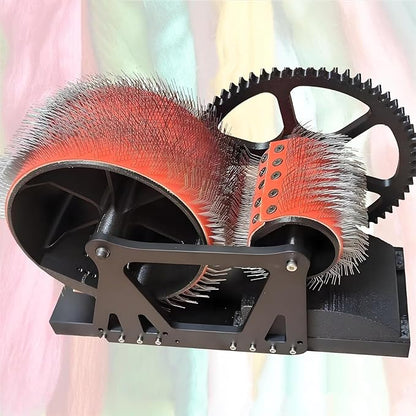 Manual Drum Carder for Wool Felt for Crafts, Wool Carder Machine, Wool Mixing Table, for Carding Wool Fibers and Creating Felt Projects~/