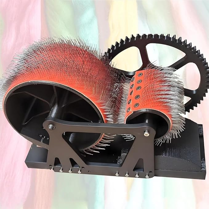 Manual Drum Carder for Wool Felt for Crafts, Wool Carder Machine, Wool Mixing Table, for Carding Wool Fibers and Creating Felt Projects~/