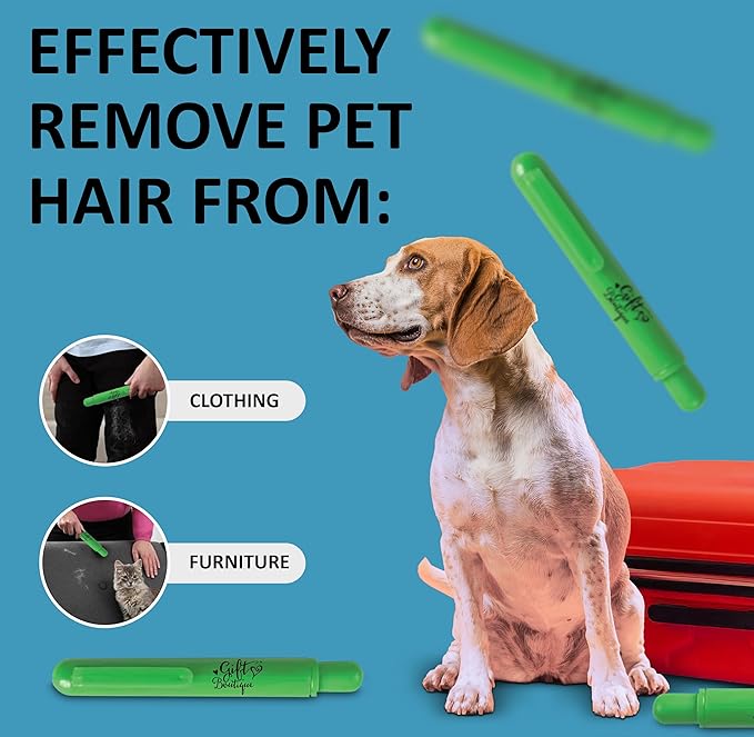 Pack of 12 Mini Travel Lint Sticks Rollers – Sticky Pet Hair Remover for Clothes, Furniture, Couch, Bed – Extra Strong Lint Roller Brush for Dog & Cat Fur Removal – Compact Rollers for Travel & Home