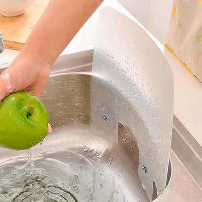 3 Pcs Sink Splash Guard Suction Cup - 9.7x11" Splash Guard Sink Splatter Screen Set, Long-Lasting and Easy to Clean Dishwashing Accessories for Kitchen, Durable, Lightweight, and Easy to Use