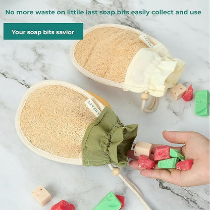 Loofah Soap Saver Bag, Soap Savers for Bar Soap, Bar Soap Pouch, Bar Soap Loofah Pouch, Soap Bags Mesh Exfoliating (Pack of 1)