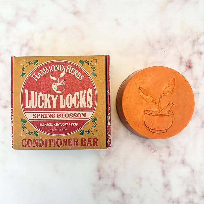 Lucky Locks | Pick Your Scent | Natural Conditioner Bar | Zero Waste Hair Care | Sulfate Free (Spring Blossom)