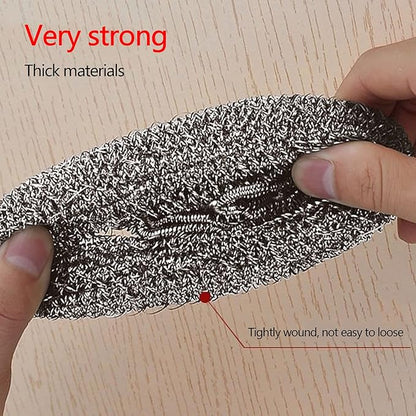 Stainless Steel Sponges Scrubbers,Cleaning Ball Utensil Scrubber,Density Metal Scrubber,Scouring Pads Ball,Kitchen Cleaning Ball for Removing Rust Dirty Cookware Cleaner