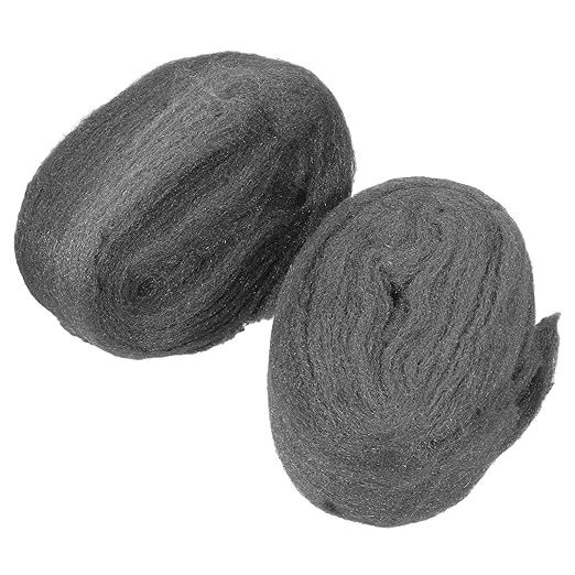 2 Rolls #0000 Steel Wool Pads, Fine Grade Flexible Wire Mesh for Cleaning, Rust Removal, Polishing Wood and Metal Surfaces, Reusable Buffing Steel Wool for Industrial and Household