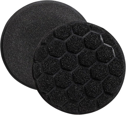 HIC Kitchen Sudz-Power Scratch-Free Scrubber Sponges, Long Lasting Polyurethane, BPA Free, Round, Set of 2