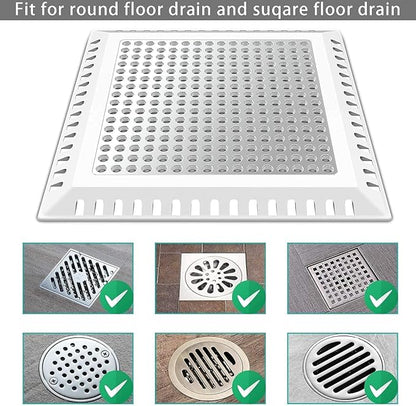 Aojuxix Hair Catcher/Drain Strainer/Shower Drain Cover for Bathroom Floor Drain, Stainless Steel and Silicone (Patented Product)