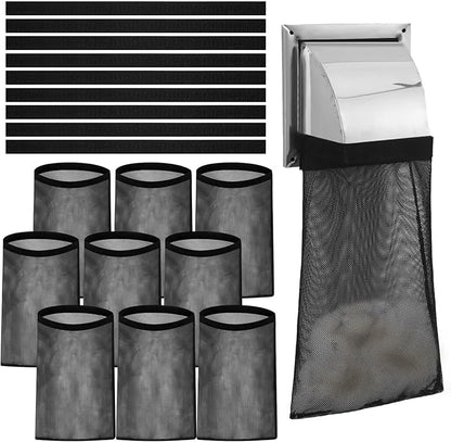 9Pcs Dryer Vent Lint Catcher Bags, Lint Trap Catcher for Dryer Vent for Outside