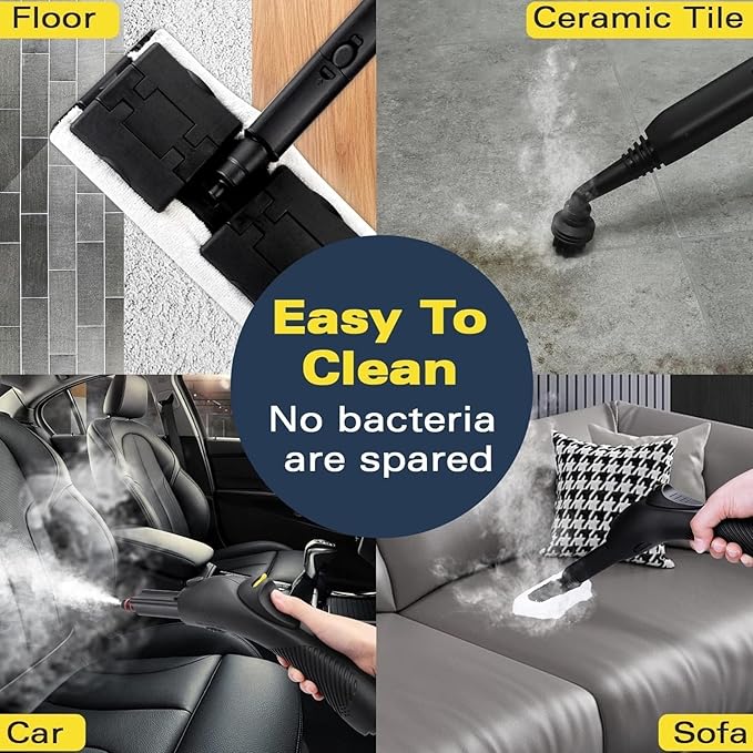 Waitbird Steam Cleaner, Steam Cleaner For Home, Handheld Steamer For Cleaning With 21 Accessories, 248 °F High Temperature, Suitable for Grout, Floor. Sofas, Upholstery, Carpets