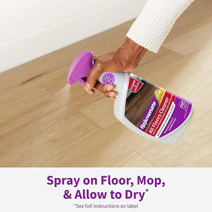 Rejuvenate All Floors Cleaner Refill, Breaks Down Dirt and Grime, Cleans and Protects Floors Throughout Your Home, Including Sealed Hardwood, Tile, Vinyl, Laminate and More, 1 Gallon