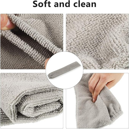 Boao 6 Pack Gap Dust Cleaner Refills, Microfiber Replacement Cloth Covers for Under Furniture Duster, Washable & Reusable Dusting Sleeves