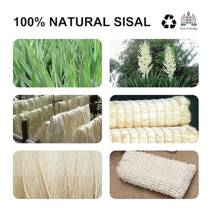 Soap Bag, Natural Sisal Soap Saver Bag Pouch Mesh Net Waste Plastic-Free Exfoliating Foaming and Drying Soap Holder for Shower (4 Pack)