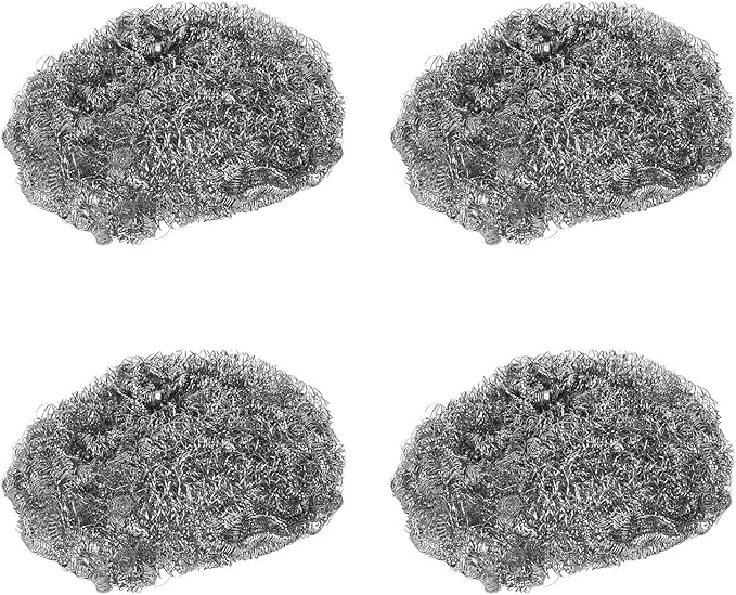 30PCS Stainless Steel Scrubbers Cleaning Balls, Heavy Duty Scouring Pads for Pots Pans Cookware, Non Scratch Stainless Steel Wire Cleaning Balls for Kitchen Bathroom BBQ