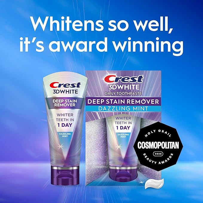 Crest 3DWhite Brilliance Deep Stain Remover Dazzling Mint Toothpaste - 2.1oz