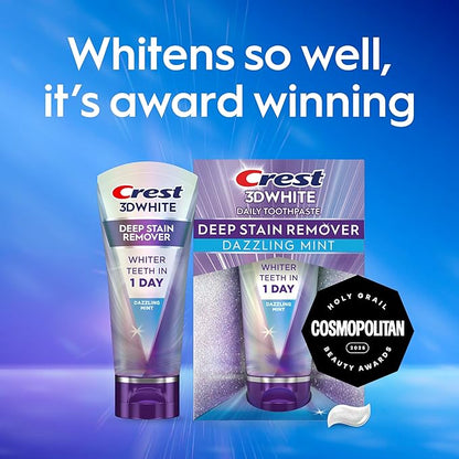 Crest 3DWhite Brilliance Deep Stain Remover Dazzling Mint Toothpaste - 2.1oz